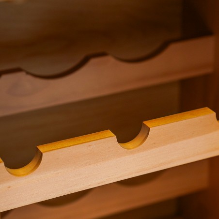 Madri Cupboard 4 Doors And 2 Drawers Roble/Black/Solid Wood