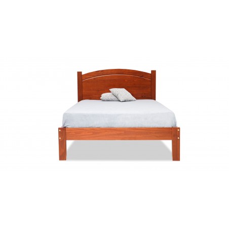 Bronze Bed 140x190 cm Imbuia/Solid Wood