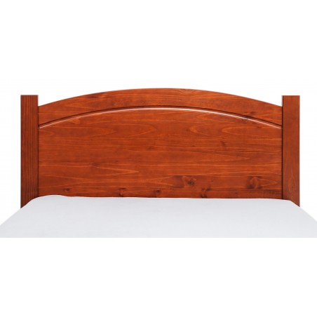 Bronze Bed 140x190 cm Imbuia/Solid Wood