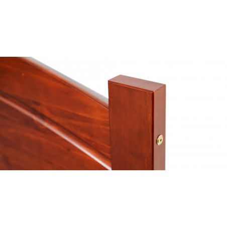 Bronze Bed 140x190 cm Imbuia/Solid Wood