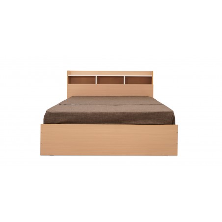 Capella Bed 150x190 cm White & Oak