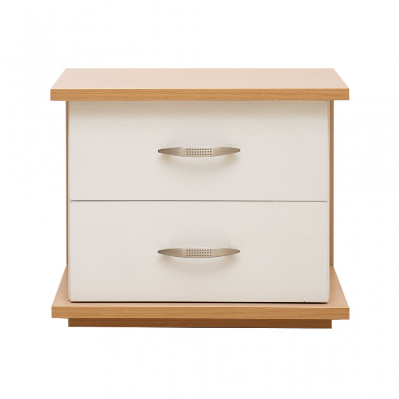 Capella Night Table White & Oak Capella Night Table White & Oak