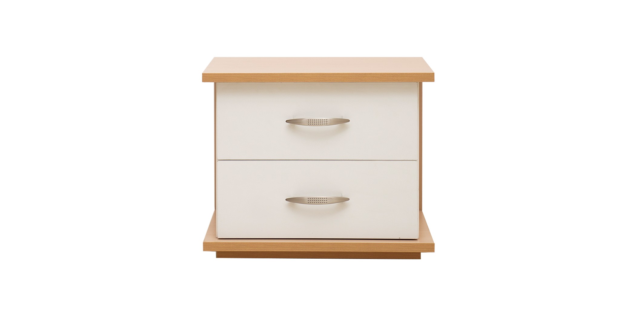 Capella Night Table White & Oak