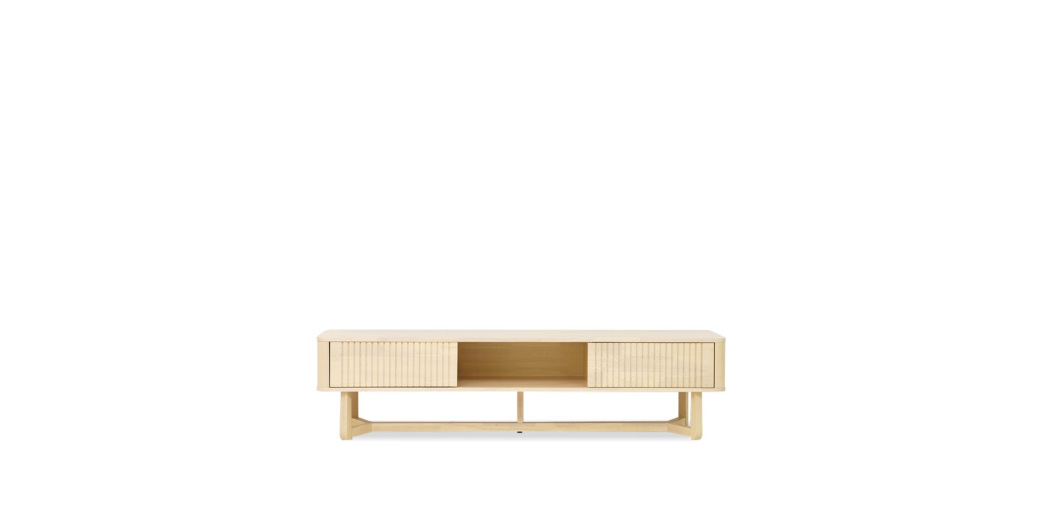 Elton Low TV Cabinet Cream Wash