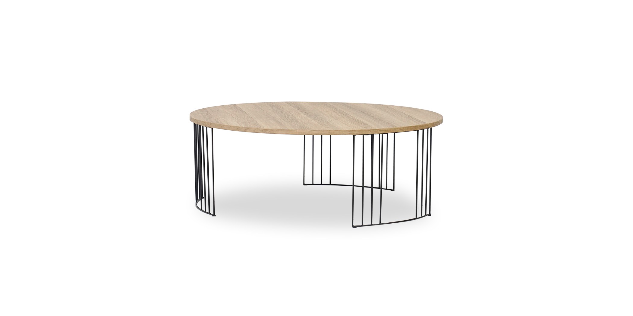 Dexter Coffee Table Metal & Top Oak Veneer