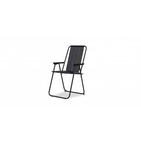 Orson Table & 4 Chairs With Umbrella Black
