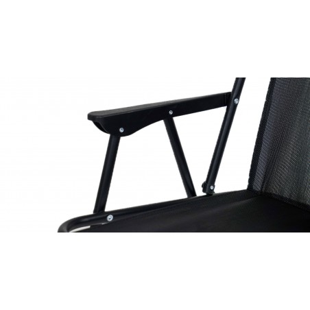 Orson Table & 4 Chairs With Umbrella Black