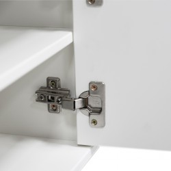 Campus Low TV Stand With 4 Doors White Matte/Mixe