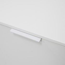 Campus Low TV Stand With 4 Doors White Matte/Mixe