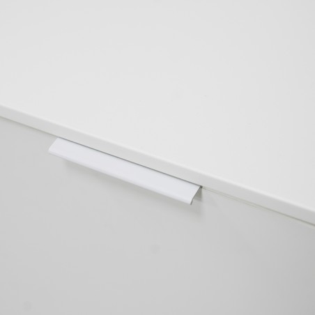 Campus Low TV Stand With 4 Doors White Matte/Mixe