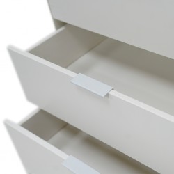 Campus Low TV Stand With 4 Doors White Matte/Mixe