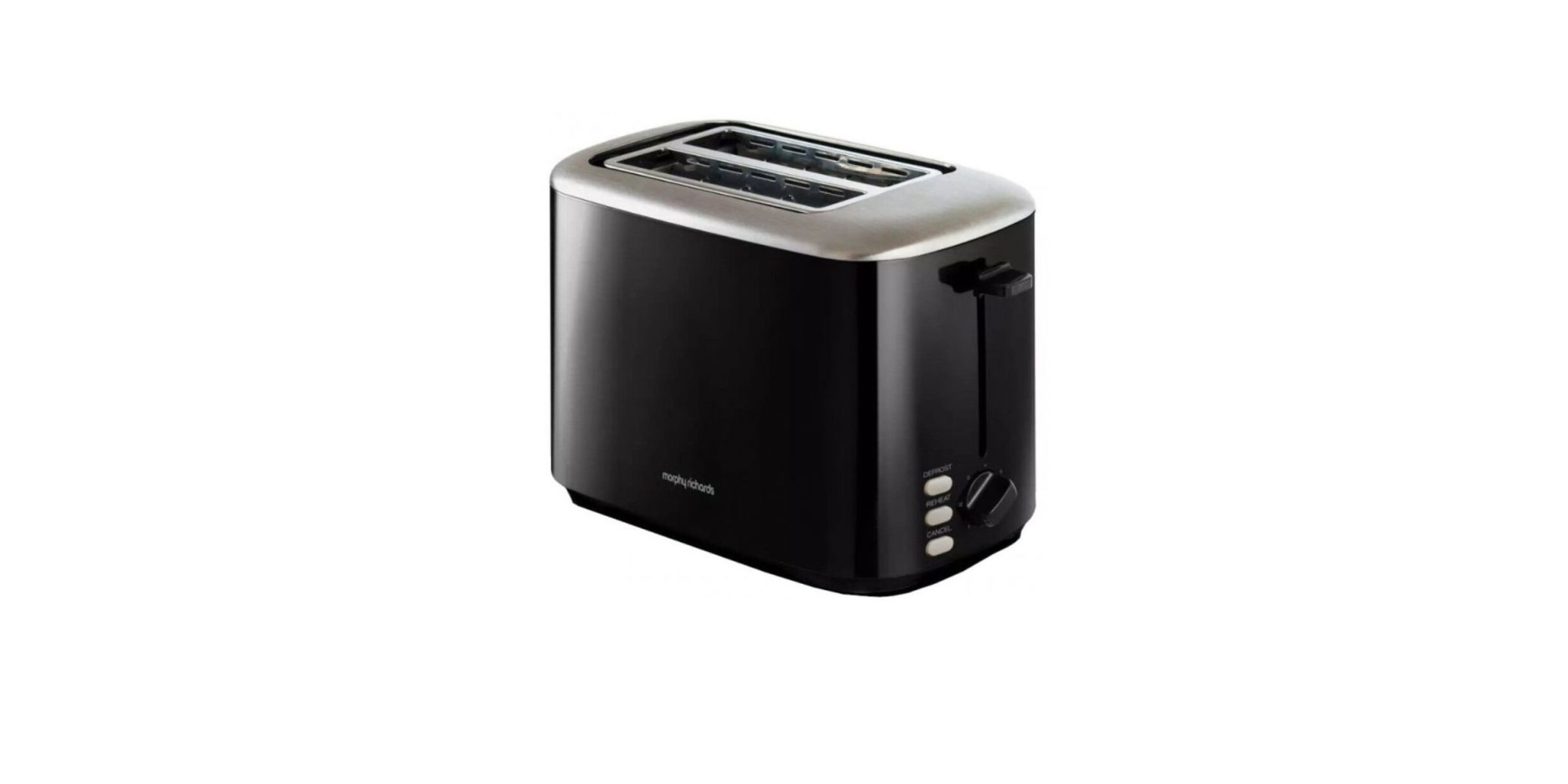 Morphy Richards 222064 Equip 2YW Black 2 Slice Toaster