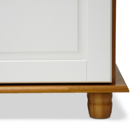 Rubi Buffet 4 Doors & 4 Drawers Teak/Off White