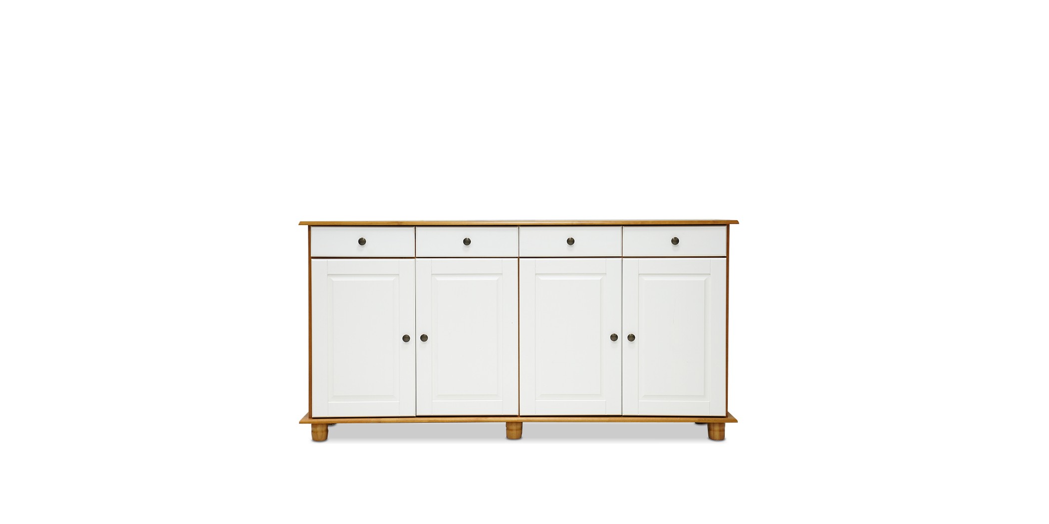 Rubi Buffet 4 Doors & 4 Drawers Teak/Off White