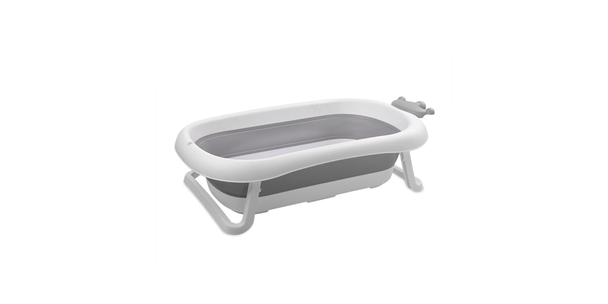 Lorelli Folding Bathtub 83Cm With Plug Royal Grey 10131010003
