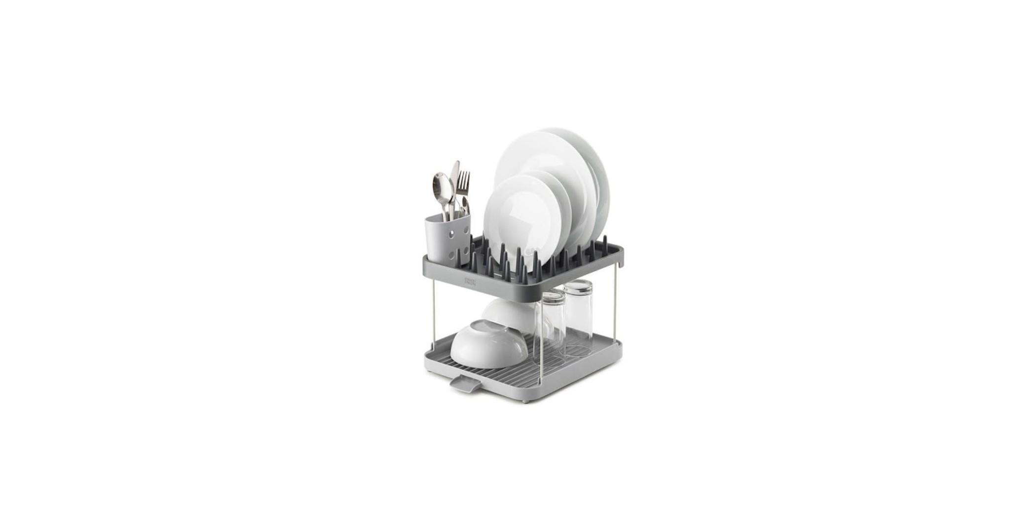 Joseph Joseph Duo 85150-JJ 2-Tier Dish Rack Grey