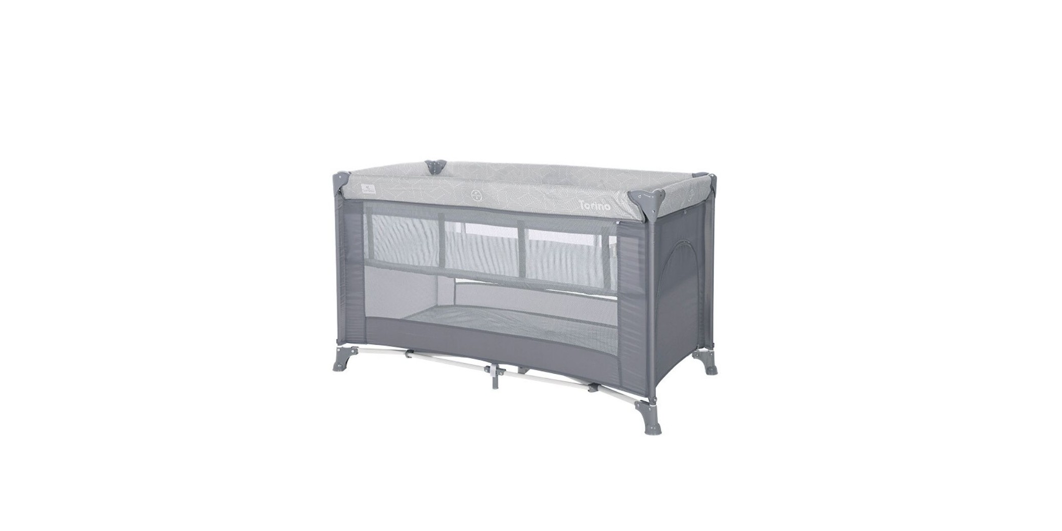 Lorelli Baby Cot Torino 2 Layers Grey Striped 10080462213