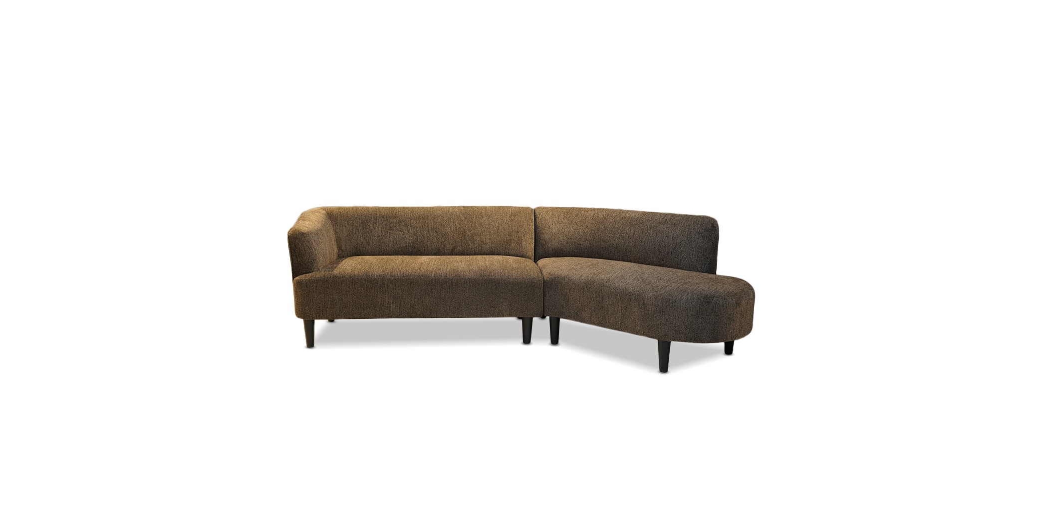 Andes 2 Seater W/ Chaise Unit Grey/Brown Col
