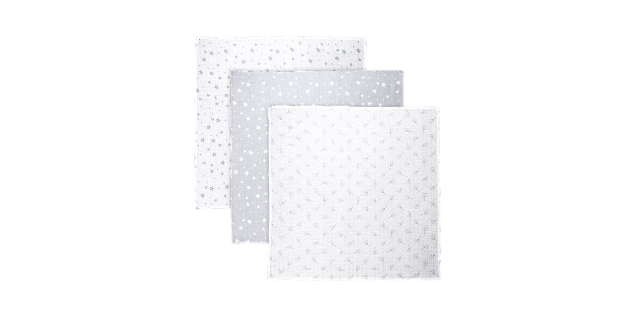 Lorelli Muslin Swaddle Blanket Set Of 3 Pcs 10340102307 80x80 cm