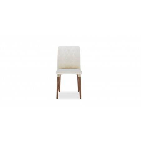 Abbey Table and 6 Chairs Off White & Champagne