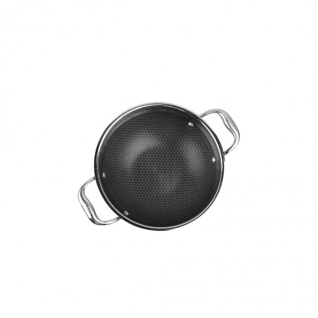 Vinod EDPXK30 30cm 5.5L Platinum SAS Pro Extra Deep Tri Ply Induction Kadai With Lid