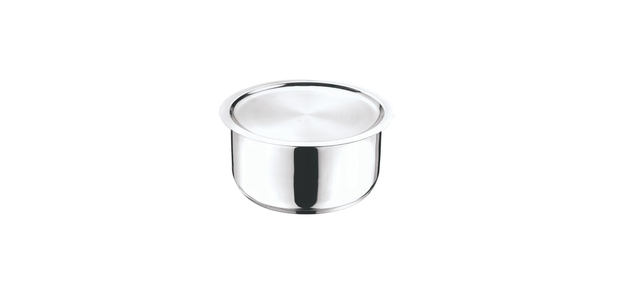 Vinod TPL20 20cm 3L 6.2mm S/S Tope With Lid Induction - 304 Grade