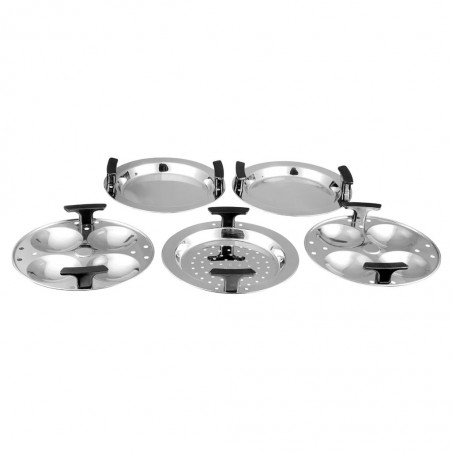 Vinod GZMUKD Gen-Z 5-Plates 19cm Induction Multi Kadai With SS Lid