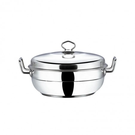 Vinod SSMUKD26 6 Plates 2.5mm Induction Multi Kadai With SS Lid