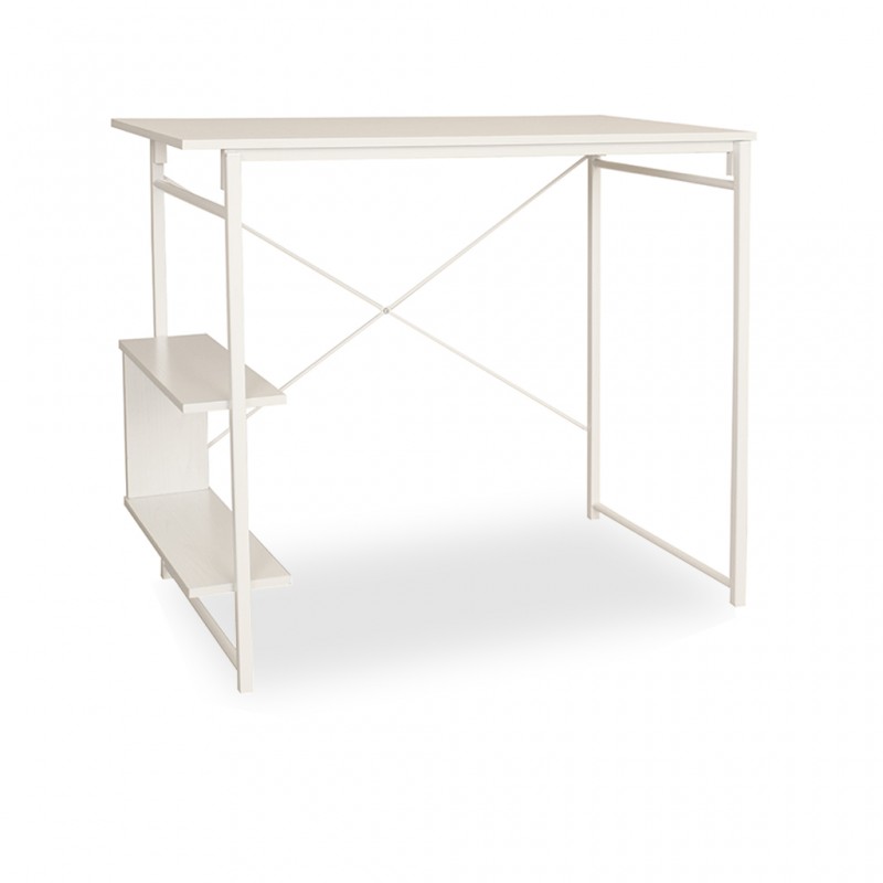 Argola Metal Flip Desk White Argola Metal Flip Desk White