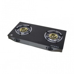 Mammouth MMGC8275 Glass Top Double Removal Burner Gas Cooker