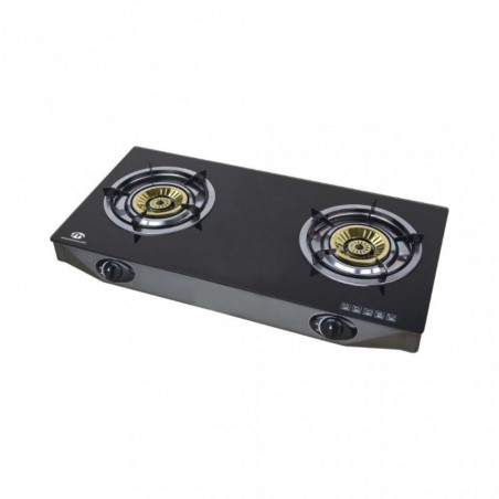 Mammouth MMGC8275 Glass Top Double Removal Burner Gas Cooker