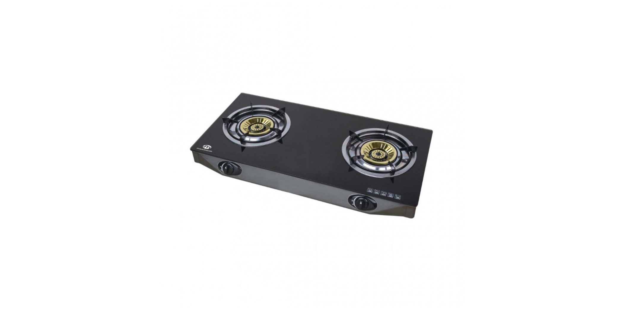 Mammouth MMGC8275 Glass Top Double Removal Burner Gas Cooker