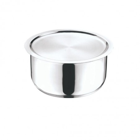 Vinod TPL22 22cm 4L 6.2mm S/S Tope With Lid Induction - 304 Grade