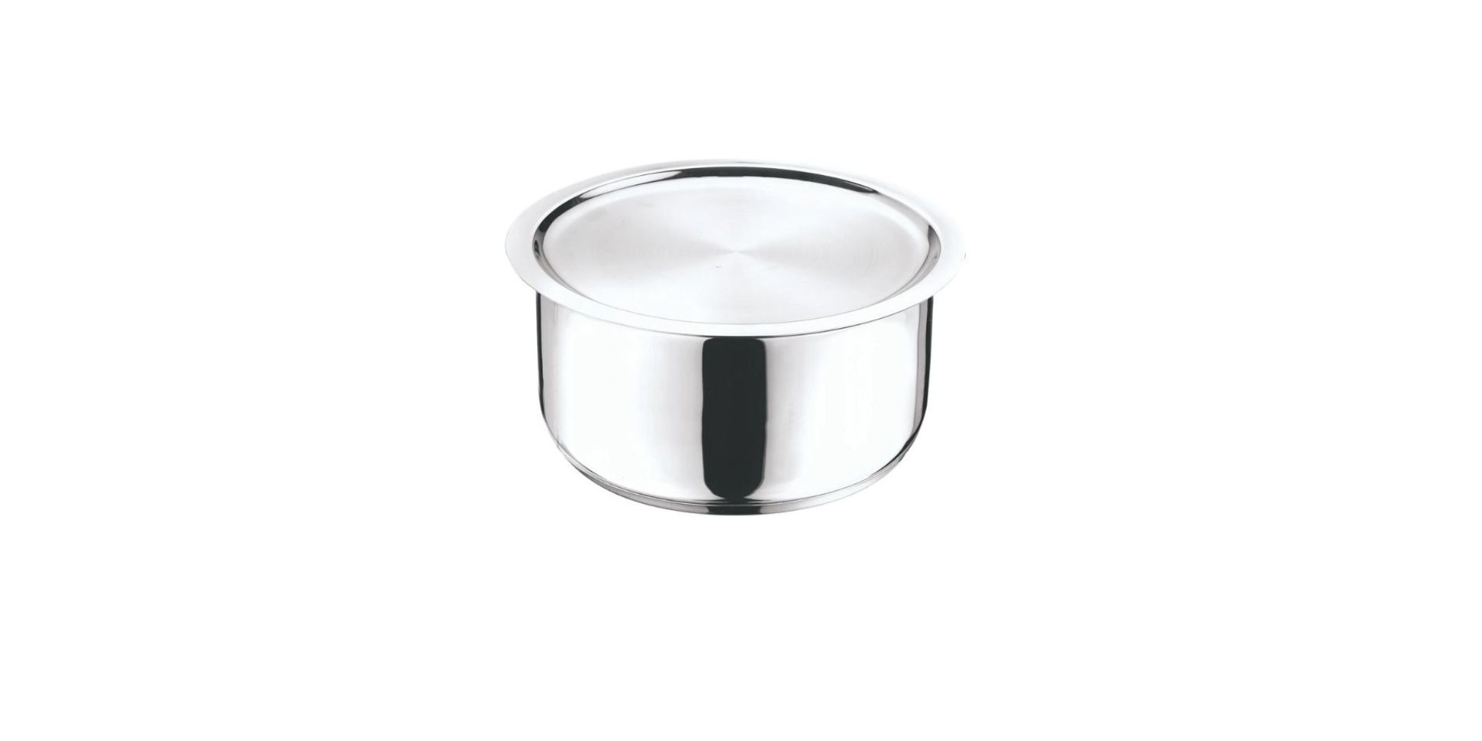 Vinod TPL22 22cm 4L 6.2mm S/S Tope With Lid Induction - 304 Grade