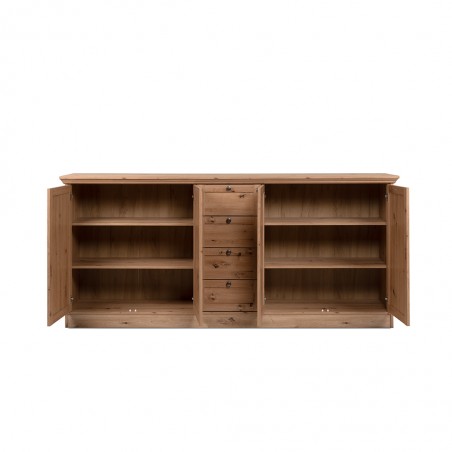 Timber Sideboard 4 Doors And 4 Drawers Artisan Oak