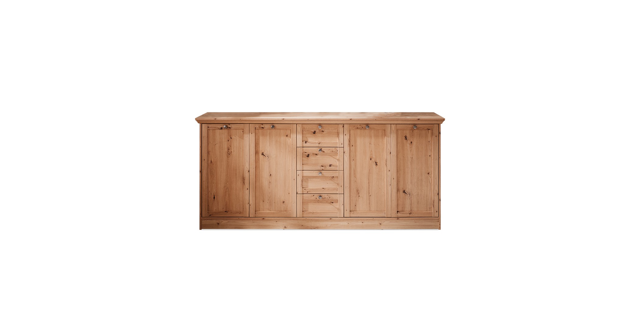 Timber Sideboard 4 Doors And 4 Drawers Artisan Oak