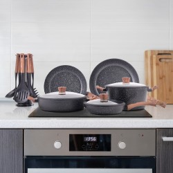 Westinghouse WCCS008515BMBB 15pcs Aluminum Cookware Set Westinghouse WCCS008515BMBB 15pcs Aluminum Cookware Set