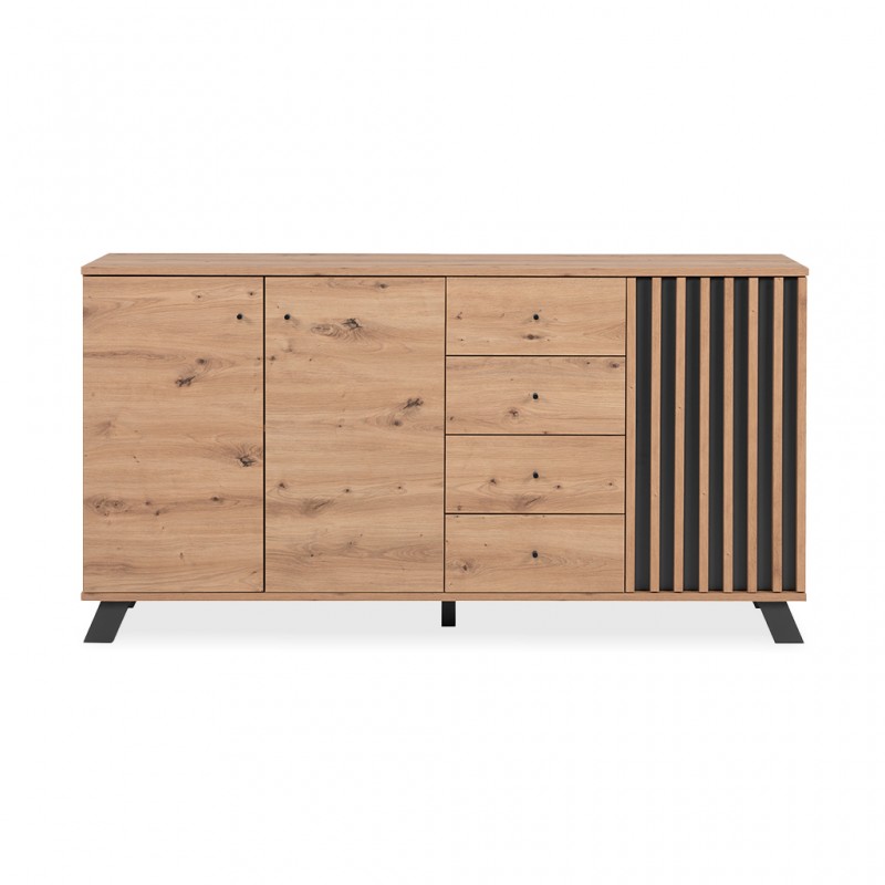 Medan Sideboard 3 Doors And 4 Drawers Artisan Oak Medan Sideboard 3 Doors And 4 Drawers Artisan Oak