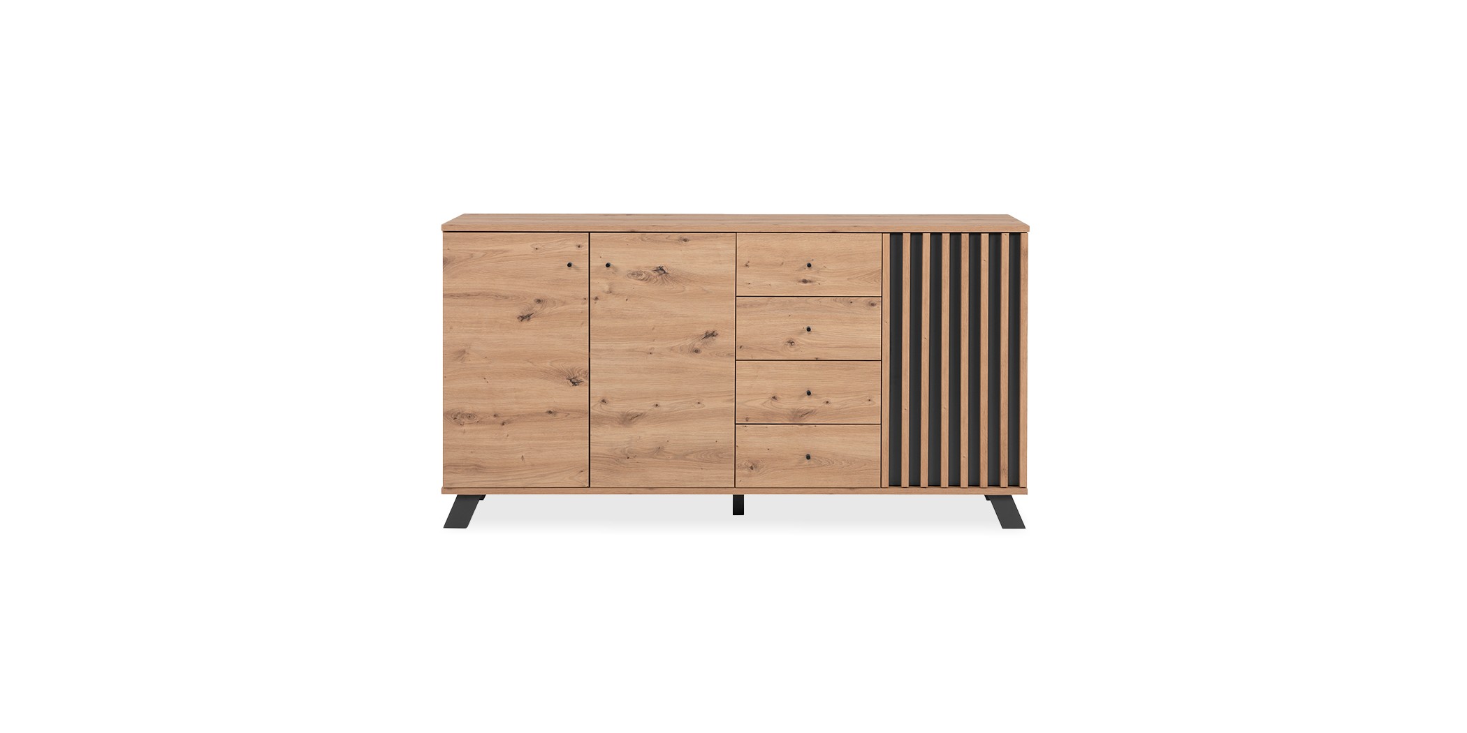 Medan Sideboard 3 Doors And 4 Drawers Artisan Oak