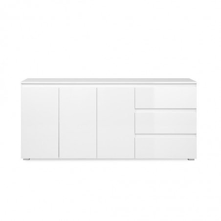 Capetown Sideboard 3Drs And 3Drws White High Gloss