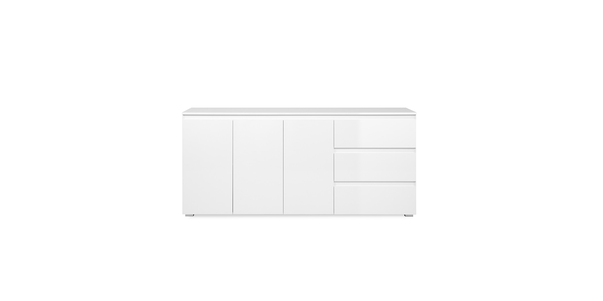Capetown Sideboard 3Drs And 3Drws White High Gloss