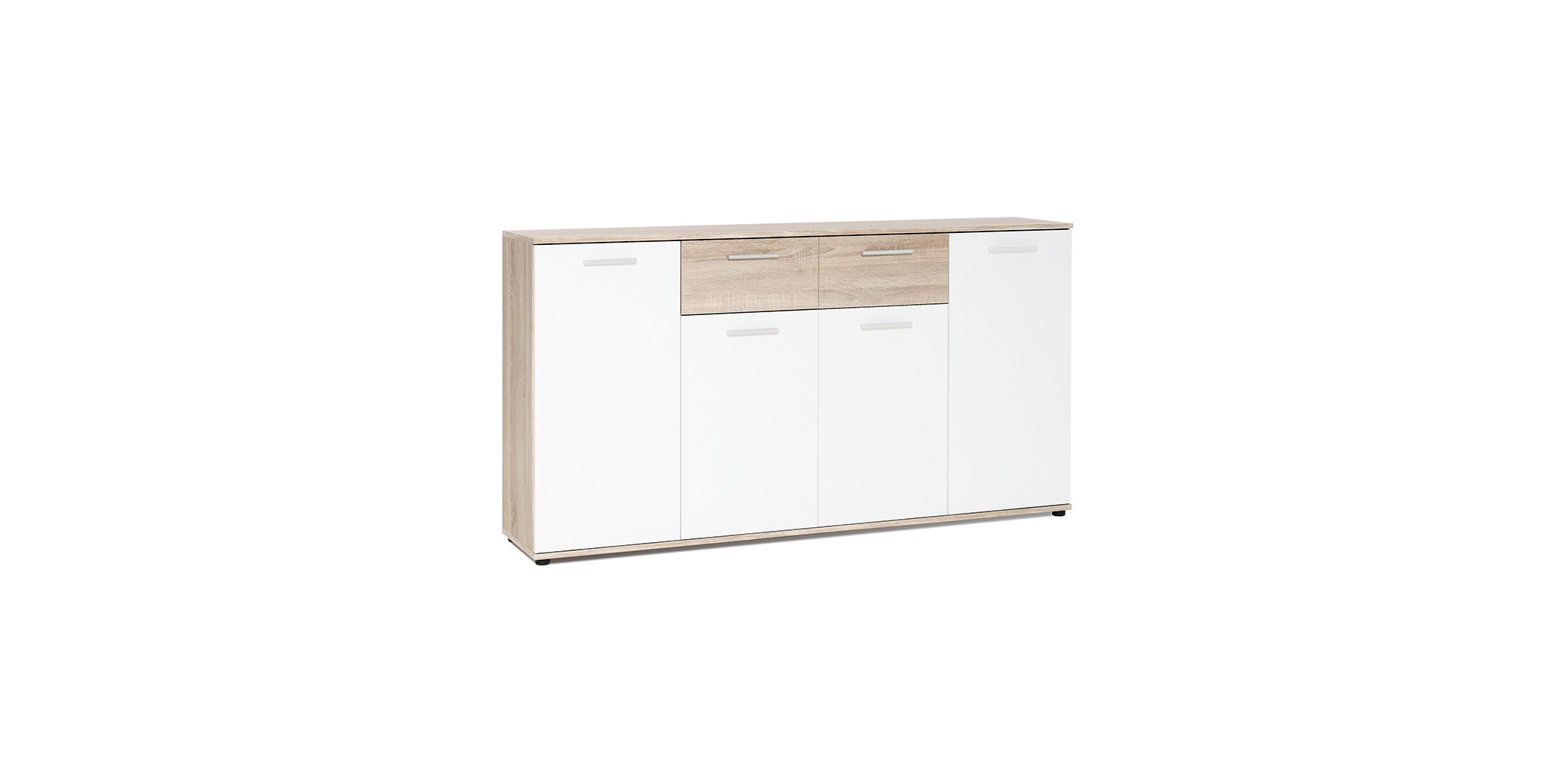 Jacky Sideboard 4 Drs And 2 Drws Sonoma Oak & White