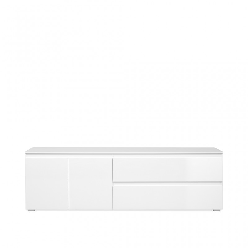 Capetown Low TV Cabinet White High Gloss Capetown Low TV Cabinet White High Gloss