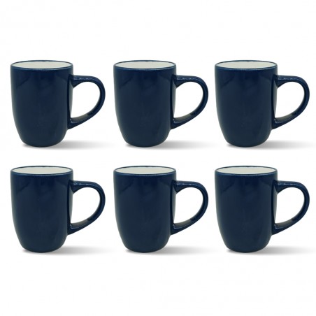Navy Blue Mug 6 pcs Stoneware BT-CUC19