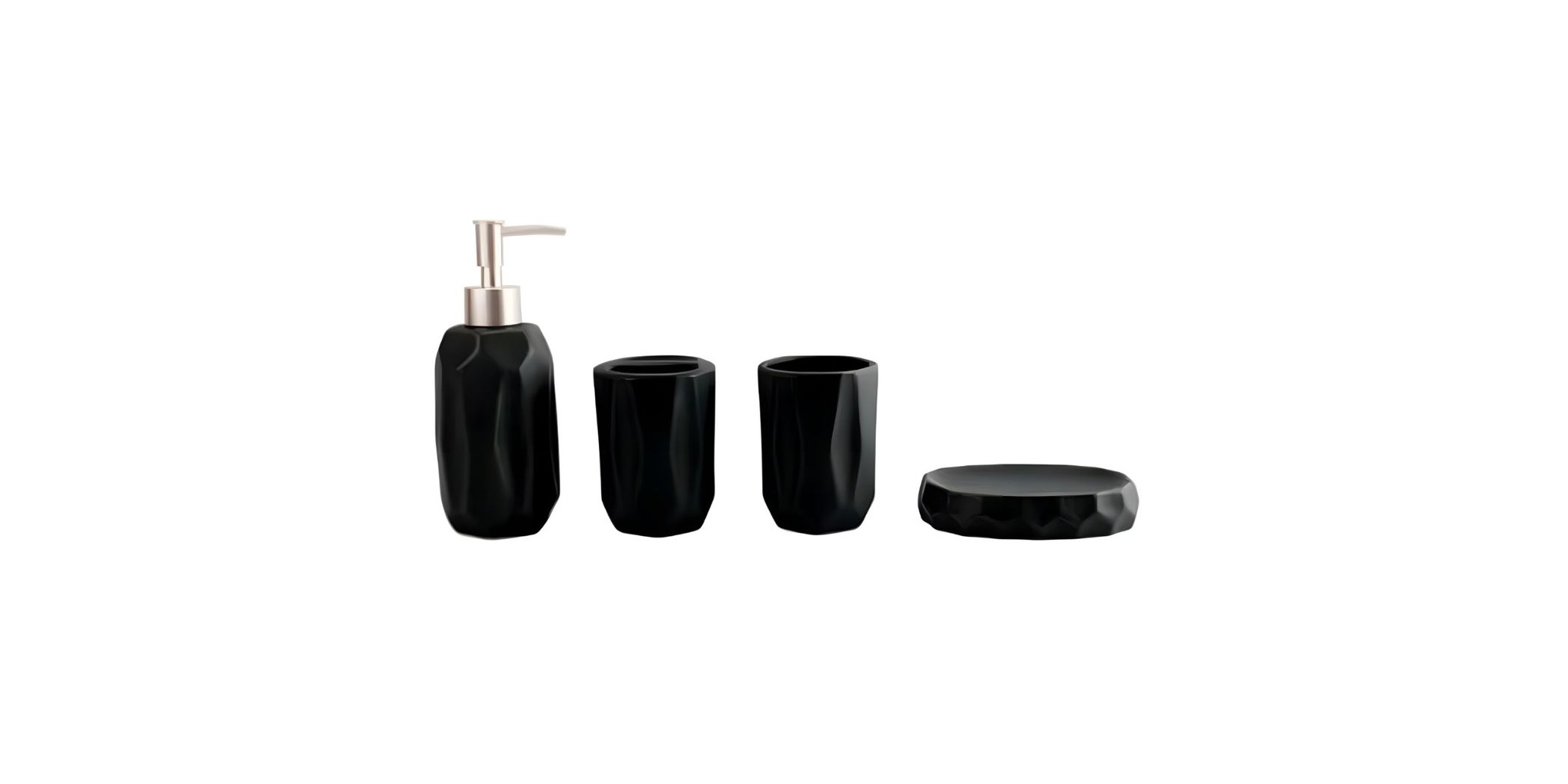 Bathroom Set Black CM246016