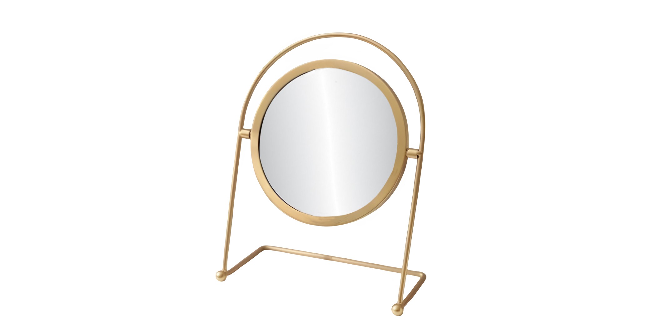 Table Deco Mirror Gold 21.5x26 cm