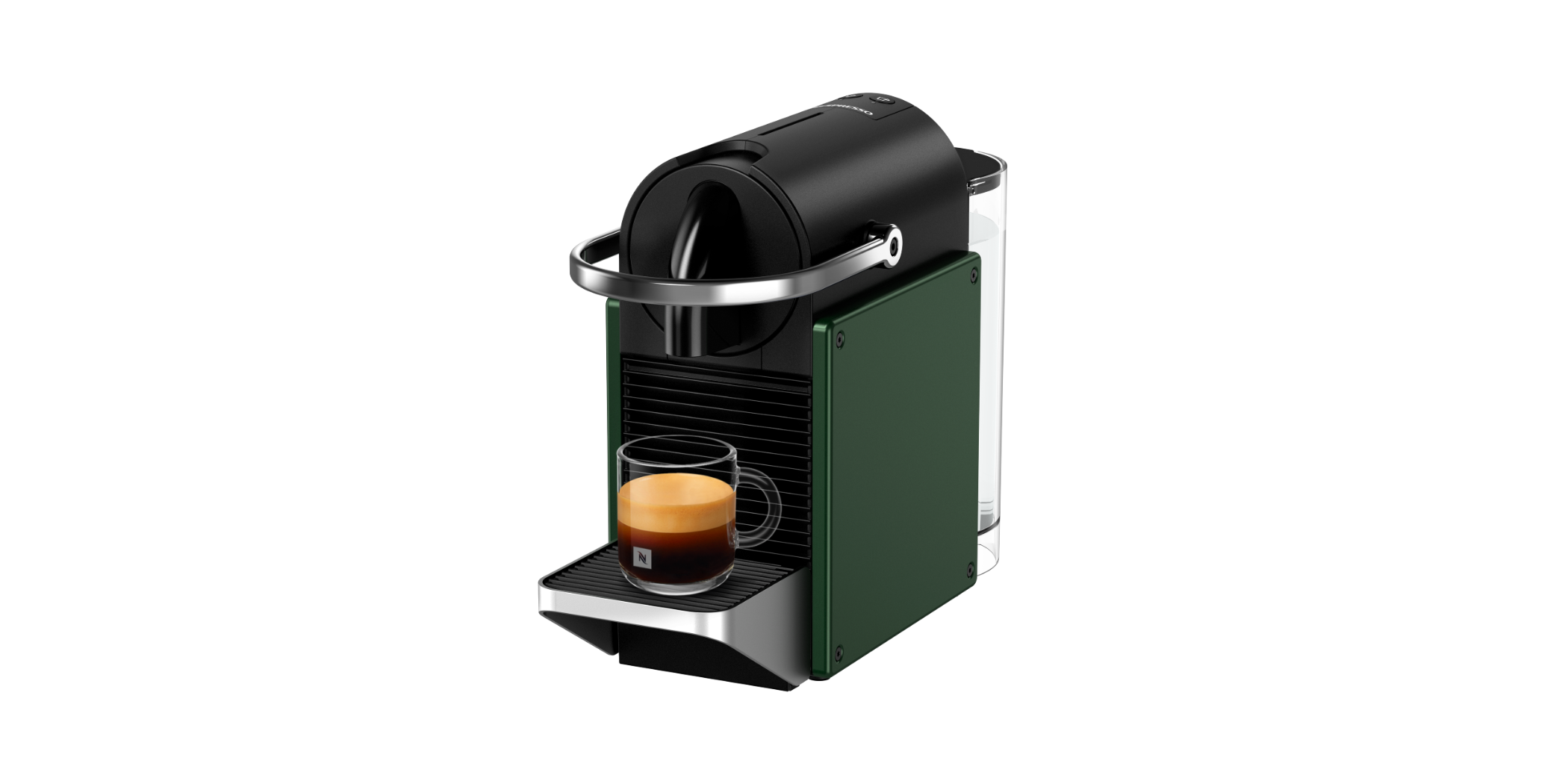 Nespresso Pixie C62 Dark Green Coffee Machine Non Milk 2YW - 10094050 "O"