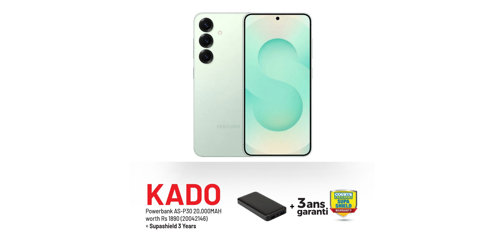 Samsung Galaxy S25 Plus Mint & Free POWERBANK AS-P30 + 3 Years Supashield Warranty