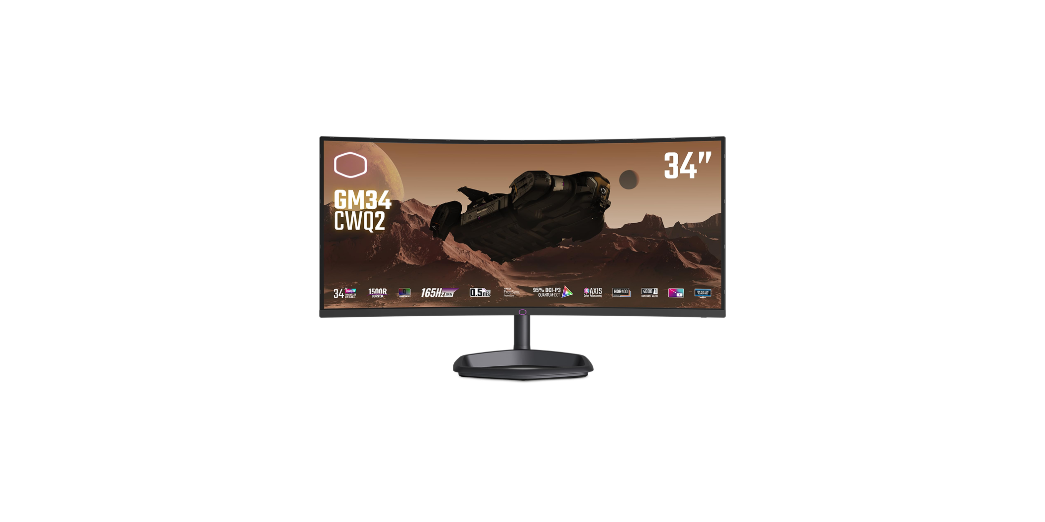 COOLER MASTER MONITOR GM34-CWQ2 34" 2K 180Hz