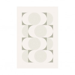 Printing Rug 160X230 cm White And Grey Mix